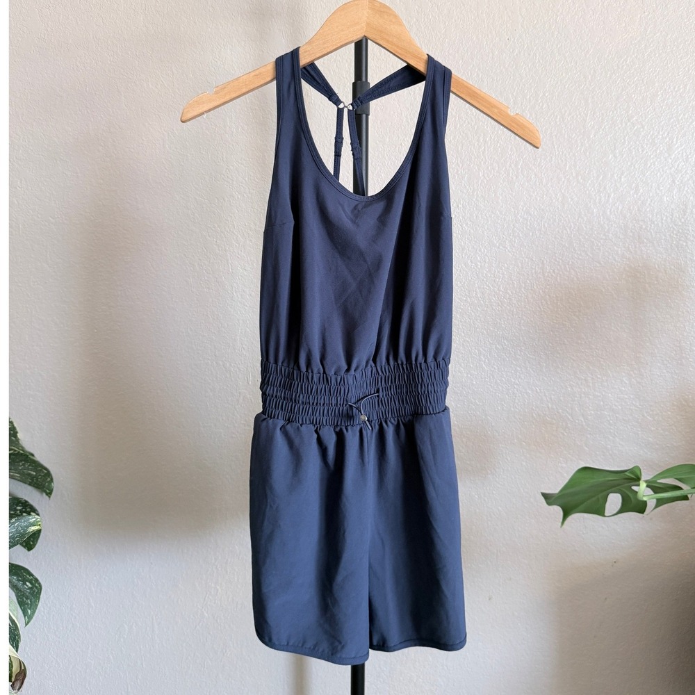 Abercrombie & Fitch Traveler Romper Navy Blue XS Activewear Sporty Skort